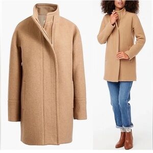 J. Crew Wool-Blend Coat - Size 4 - Tan